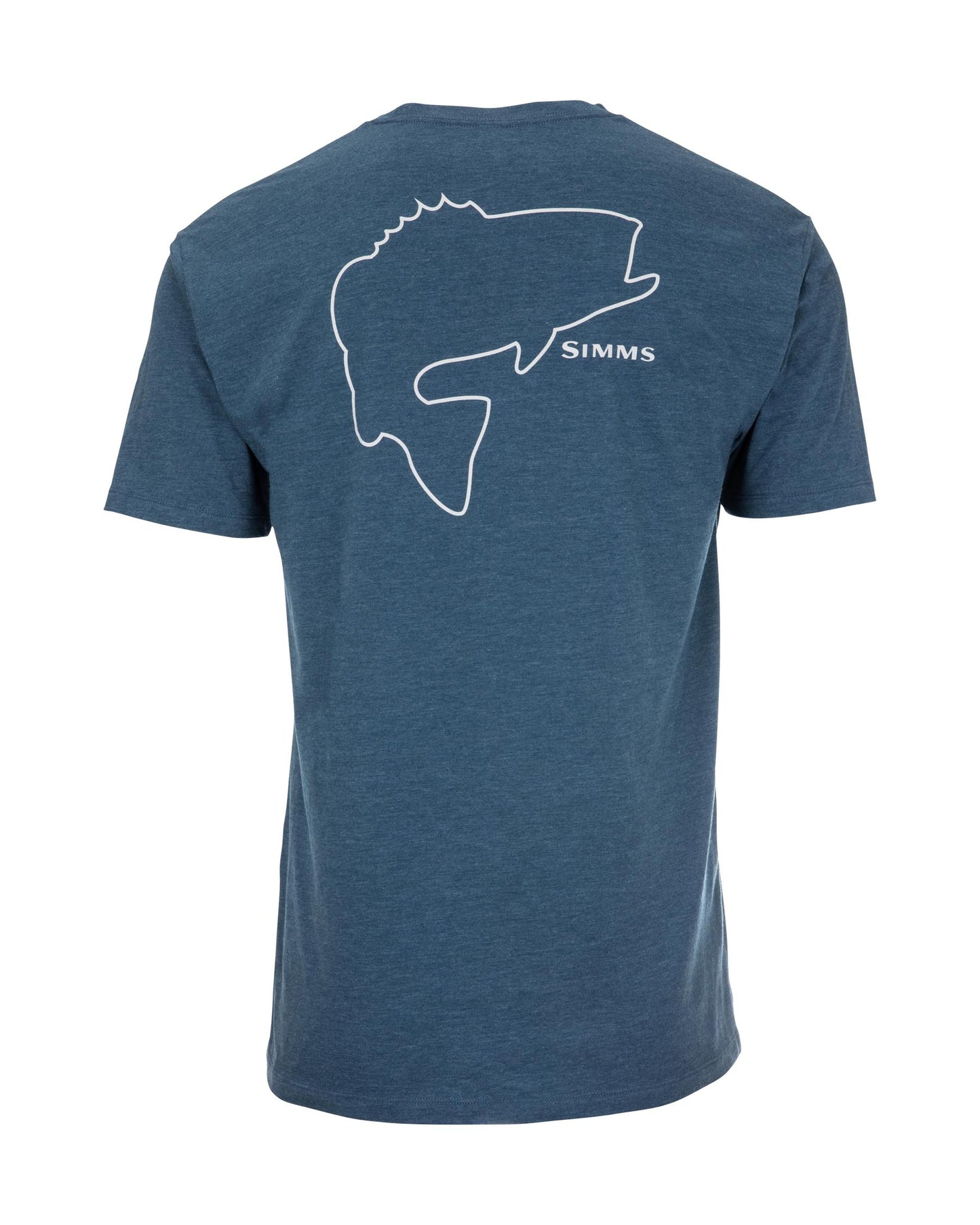 M's Bass Outline T-Shirt Sailor Blue Heather