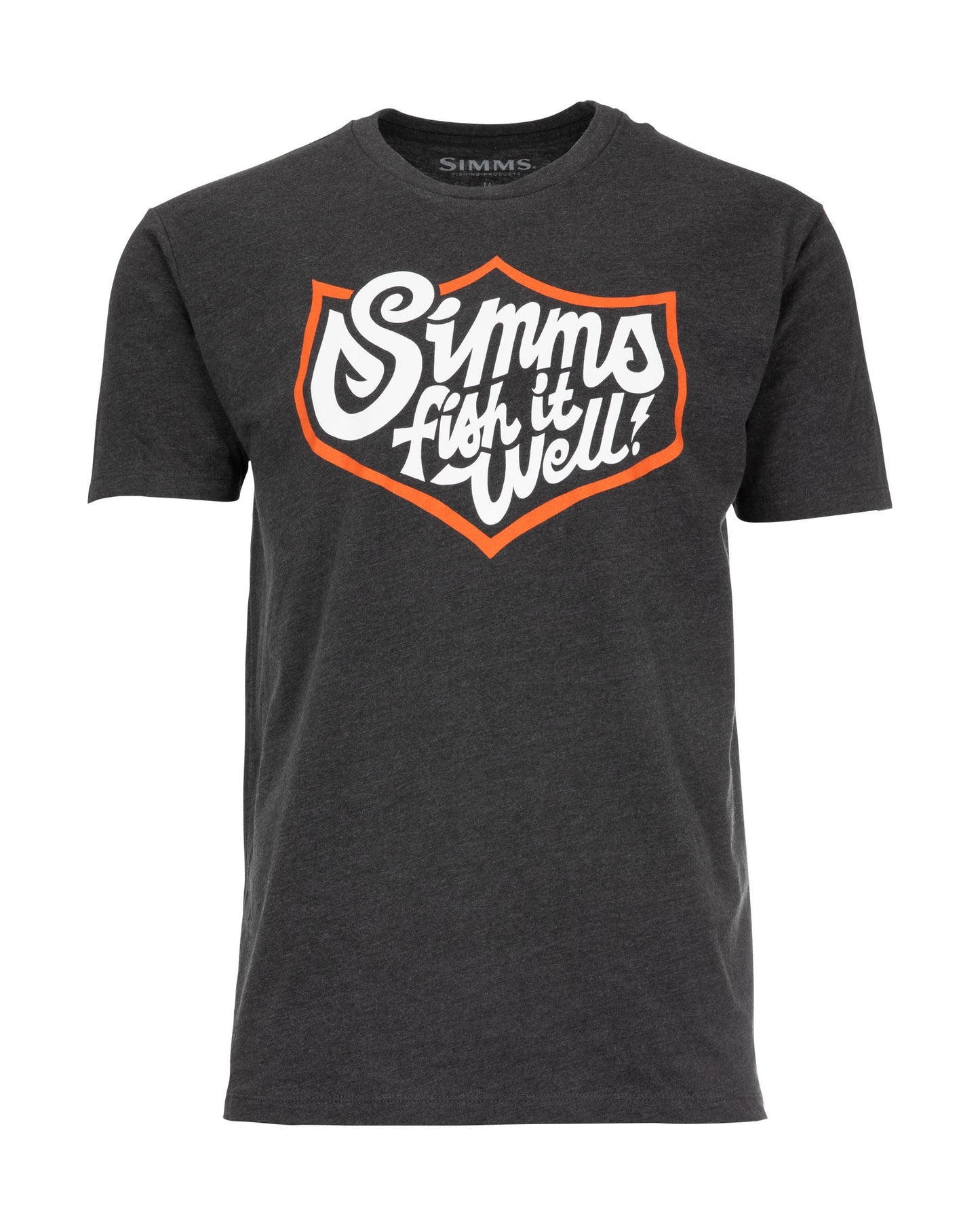 M's Fish It Well Badge T-Shirt Charcoal Heather