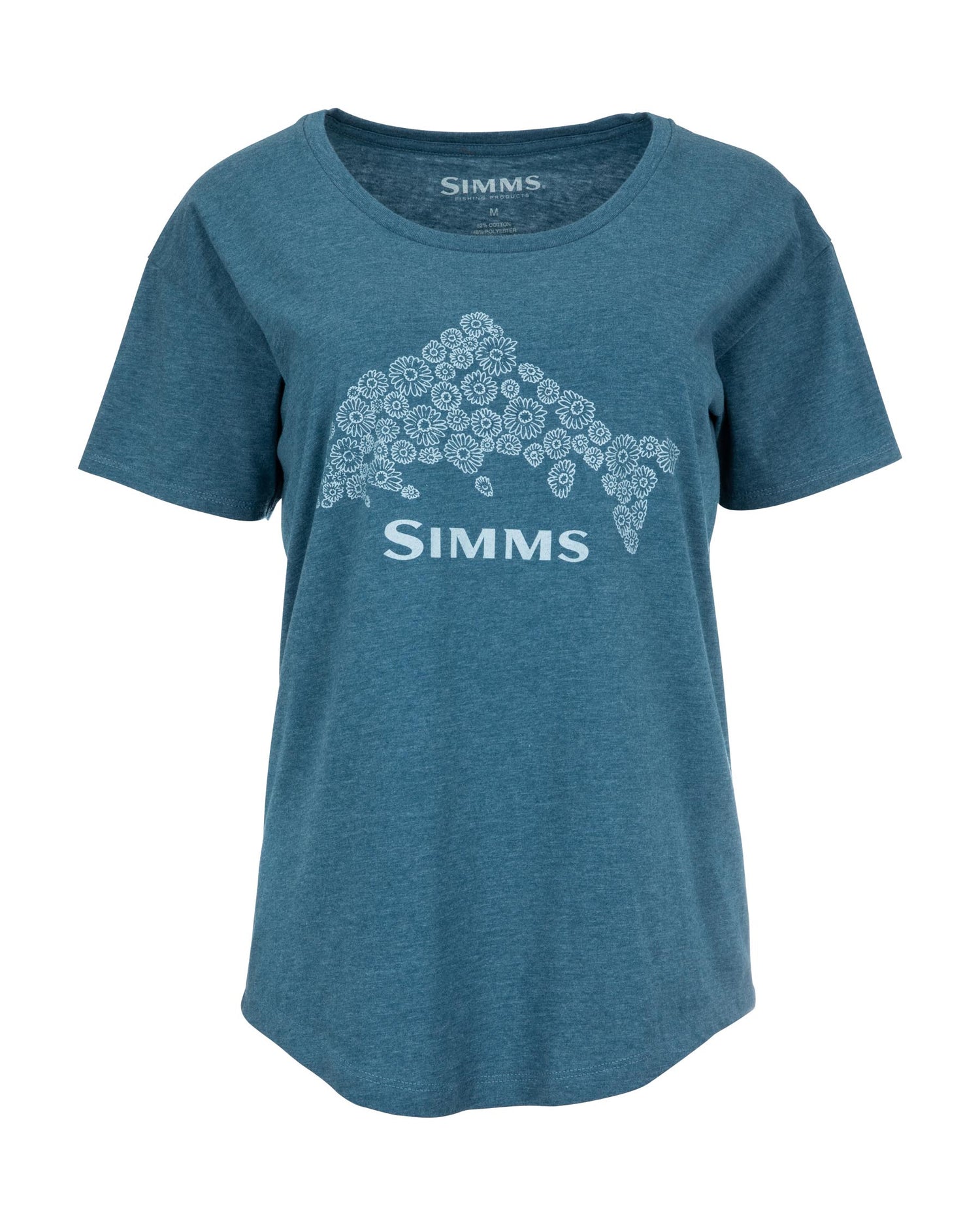 Simms W's Floral Trout Shirt Steel Blue Heather / S