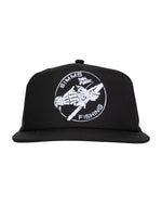 M's Unstructured Flat Brim Cap Black