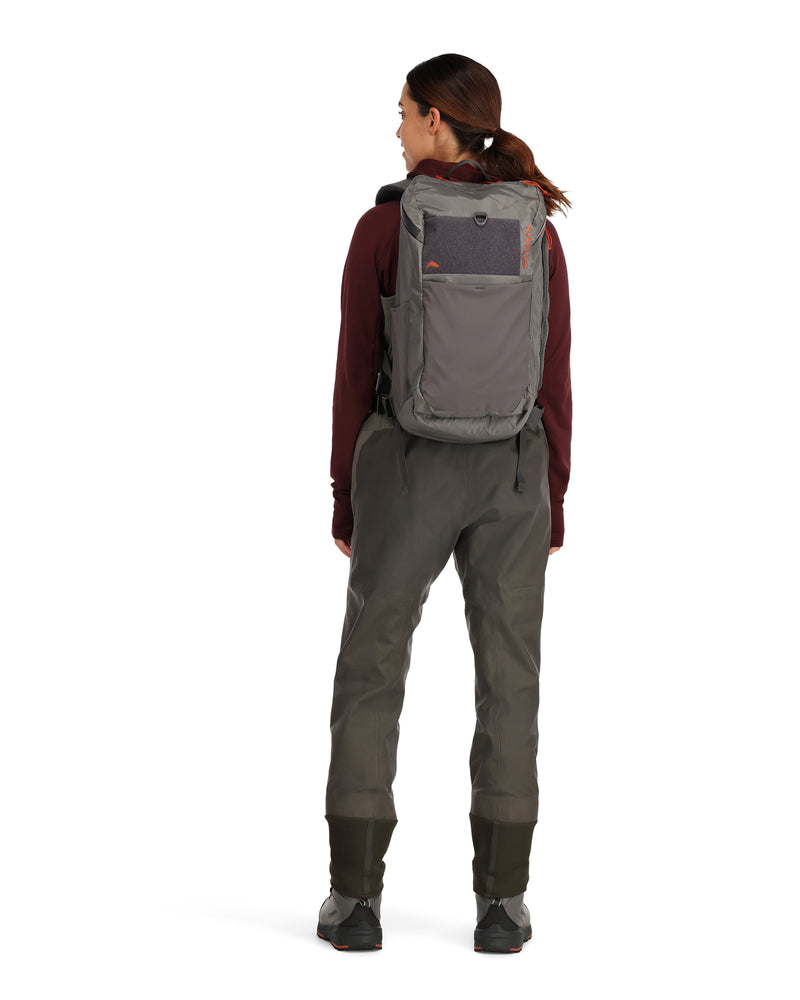 Model wearing Freestone Backpack