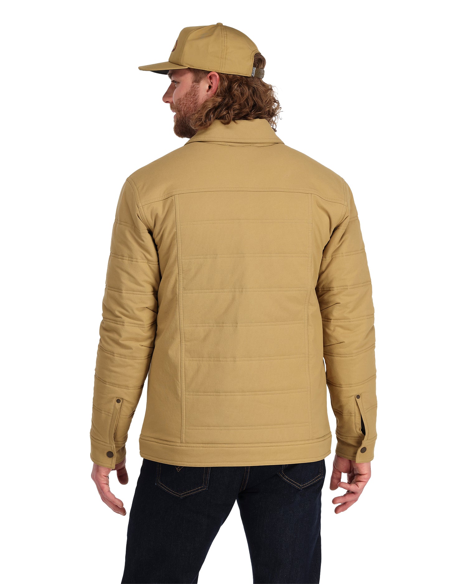 Model in Cardwell Jacket -Camel 