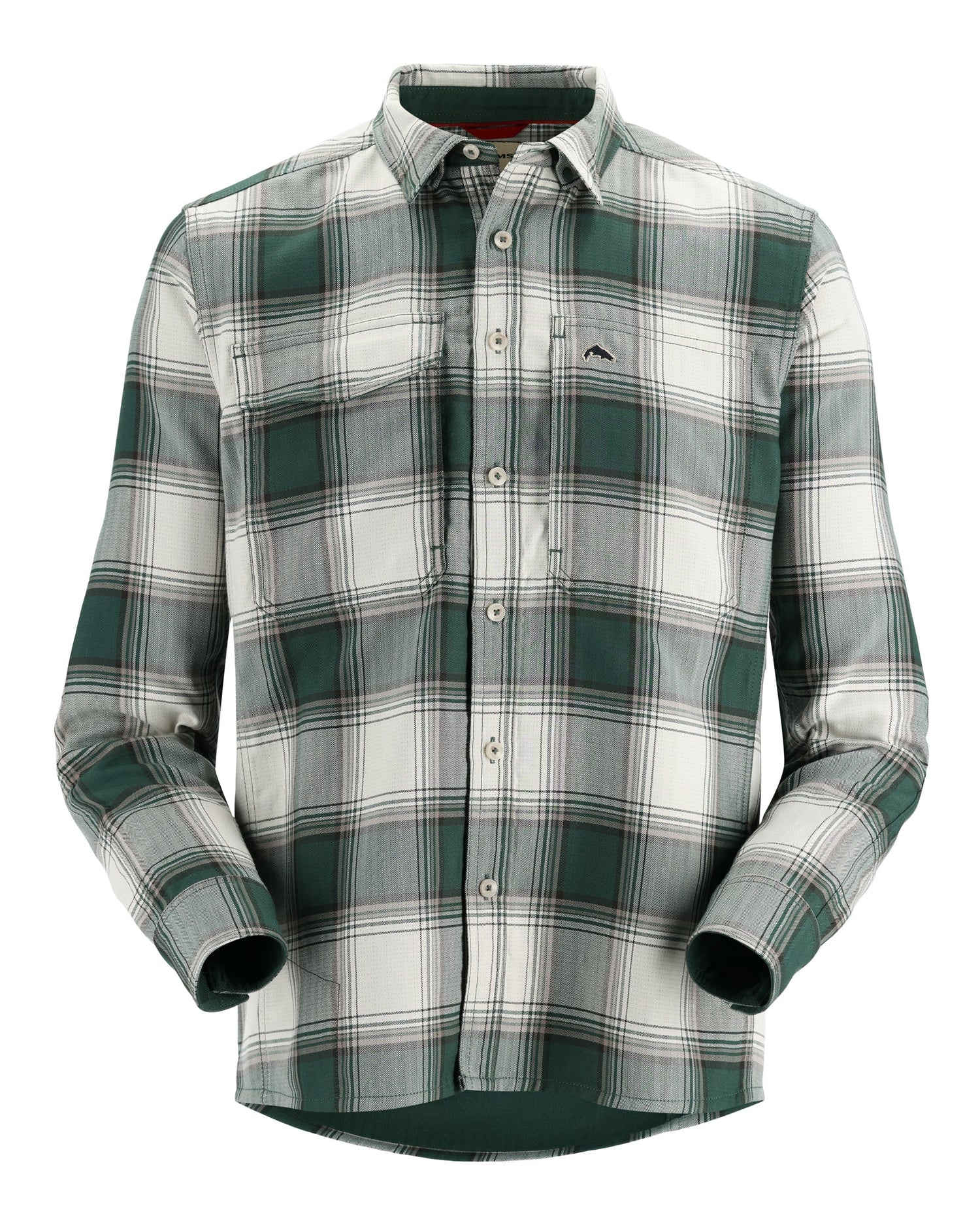 Guide Flannel- Forest/White Dimensional Buffalo-mannequin