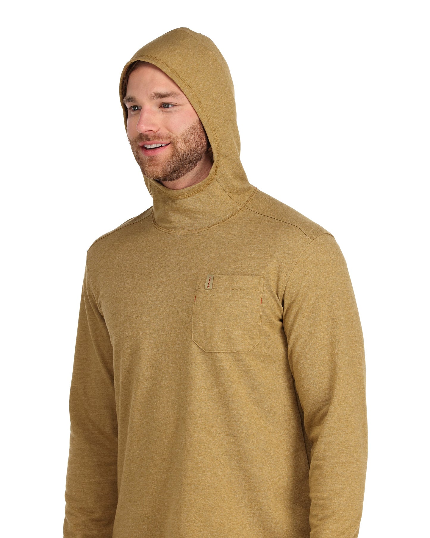 Henry's Fork Hoody-camel-on model