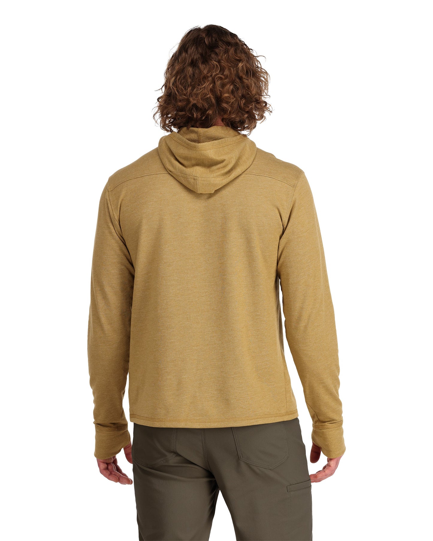 Henry's Fork Hoody-camel-on model