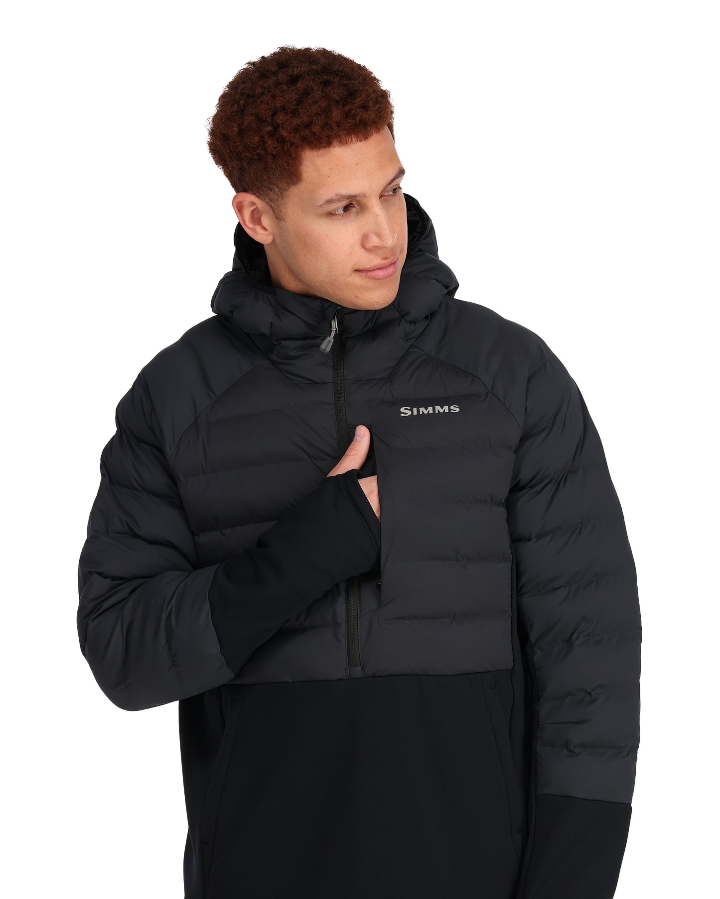 Exstream-pull-over-hoody-black-on body