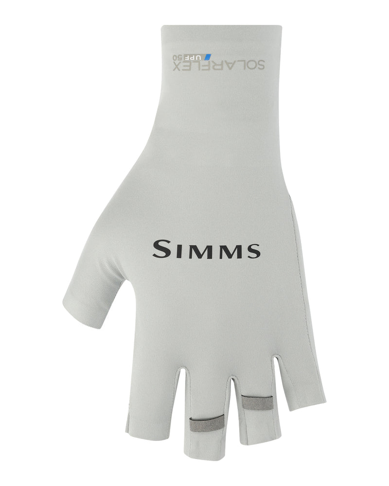 Simms Solarflex Half-Finger Sunglove L / Sterling