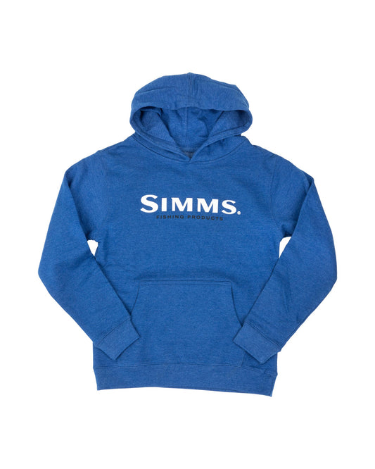 Simms Logo Hoody -Royal -Front -rollover