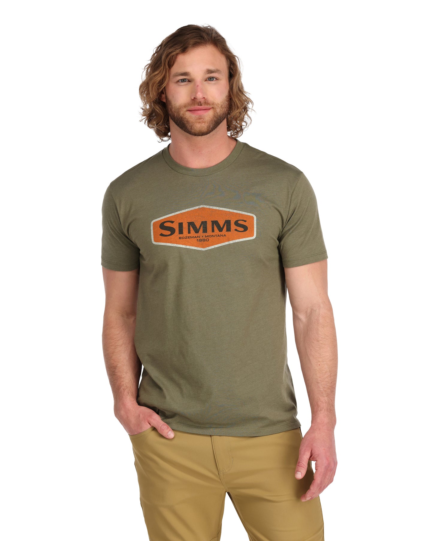 13625-914-simms-logo-frame-t-shirt-model -rollover