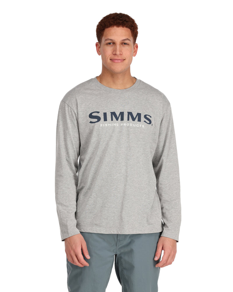 Simms Logo LS T-Shirt White / S