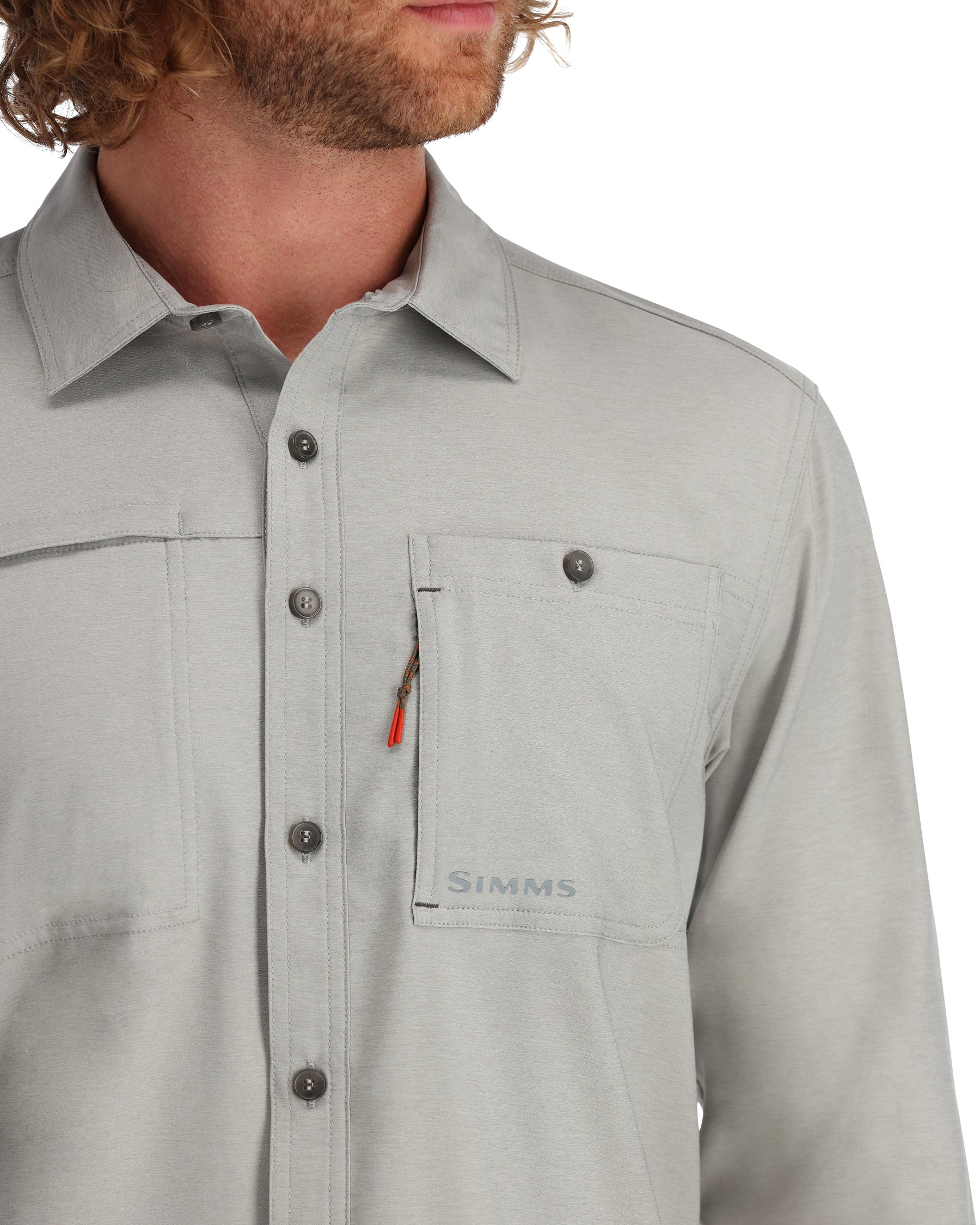 Simms Guide LS Shirt  ロングスリーブ グレー　US-S　M