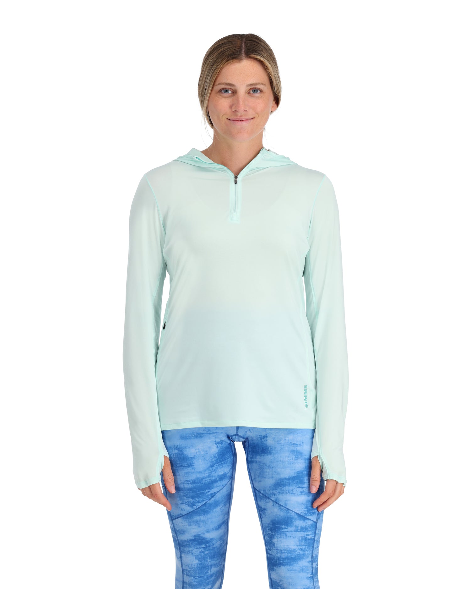 13669-1017-solar-flex-1_4-zip-hoody-Model-s23-front -rollover