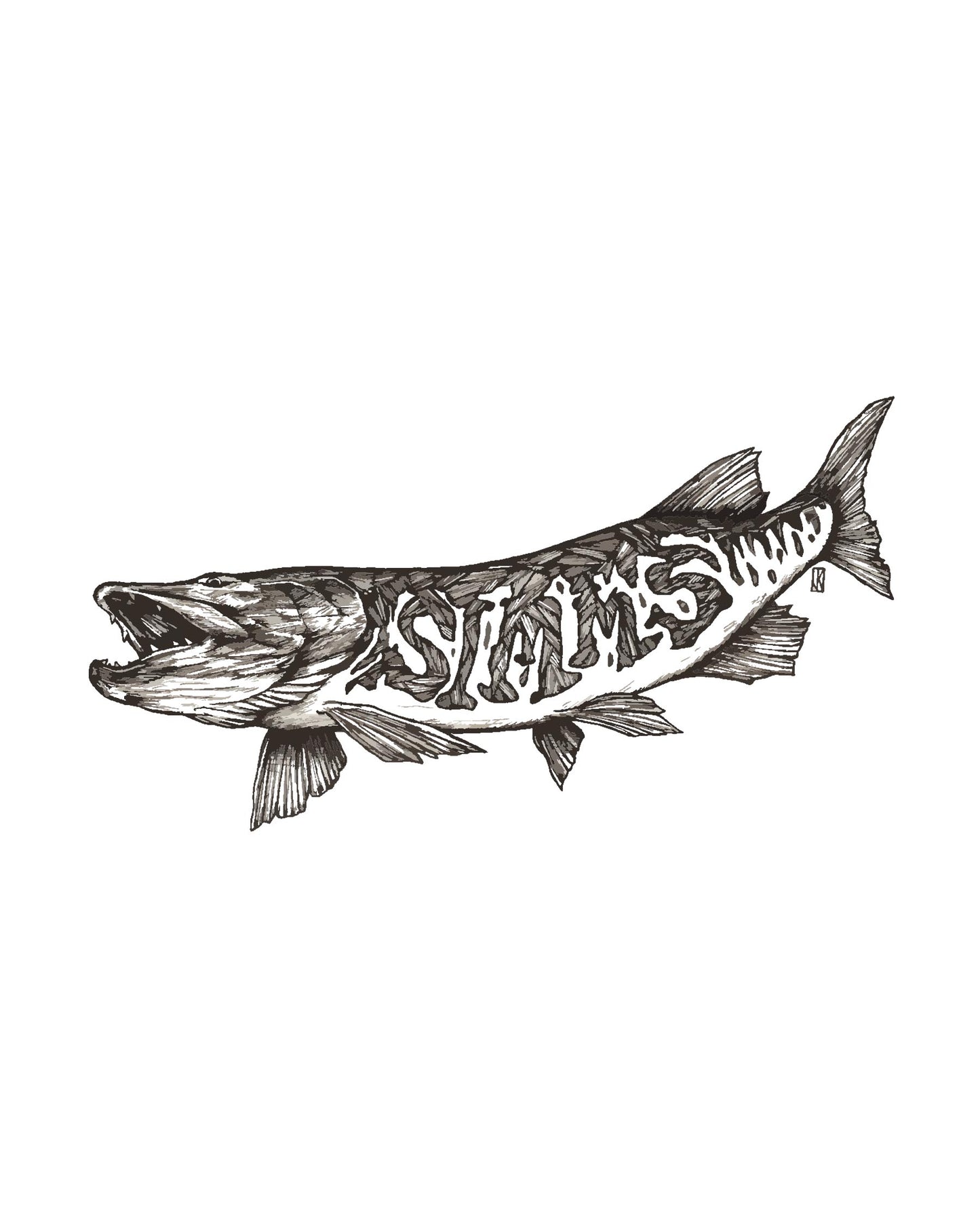 Simms Keeler Musky Sticker