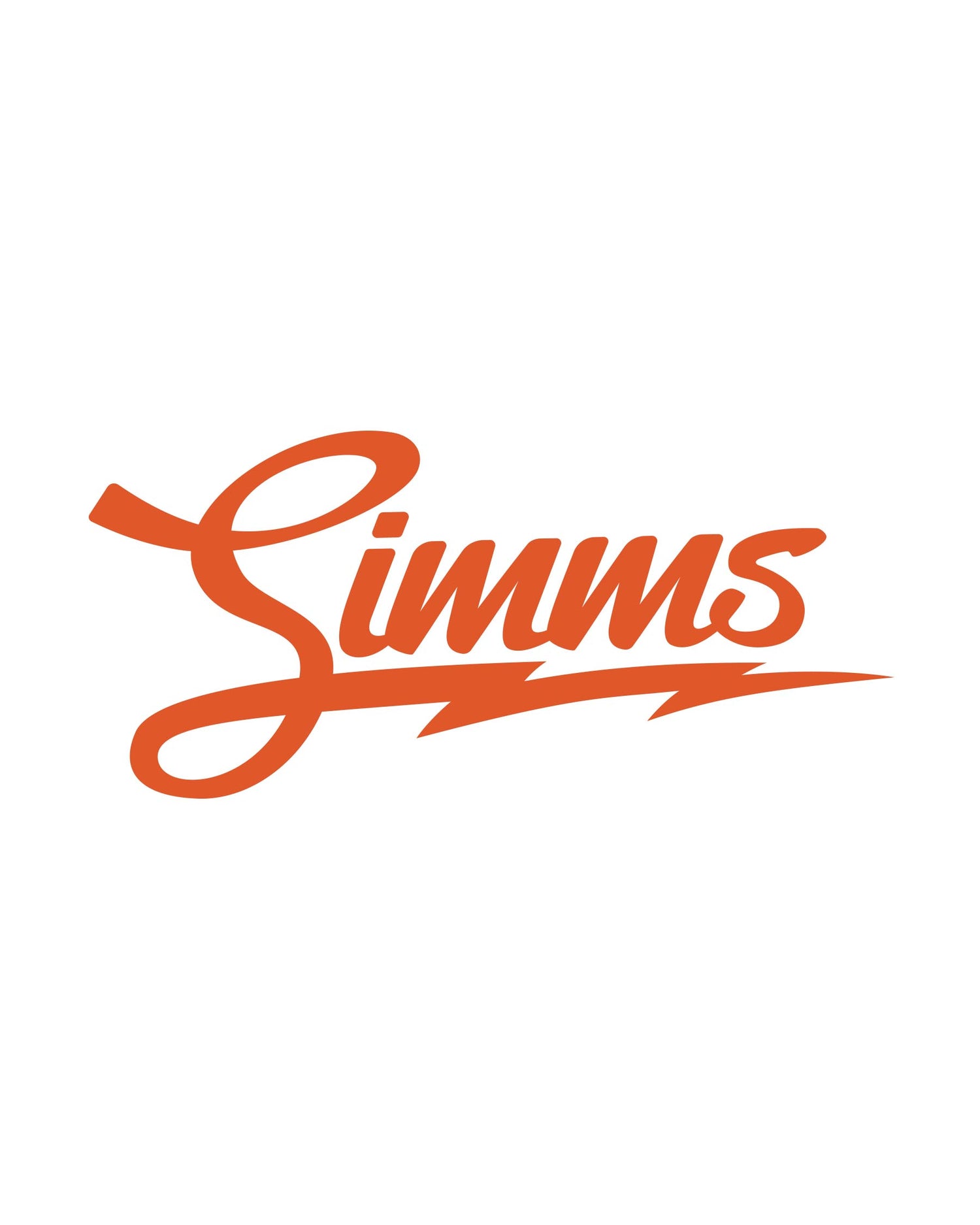 Simms Fishing Products Sticker Decal Fly fishing, decal, orange