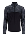 13714-1030-solar-flex-wind-half-zip-shirt-mannequin-s23-front Black/Regiment Camo Carbon