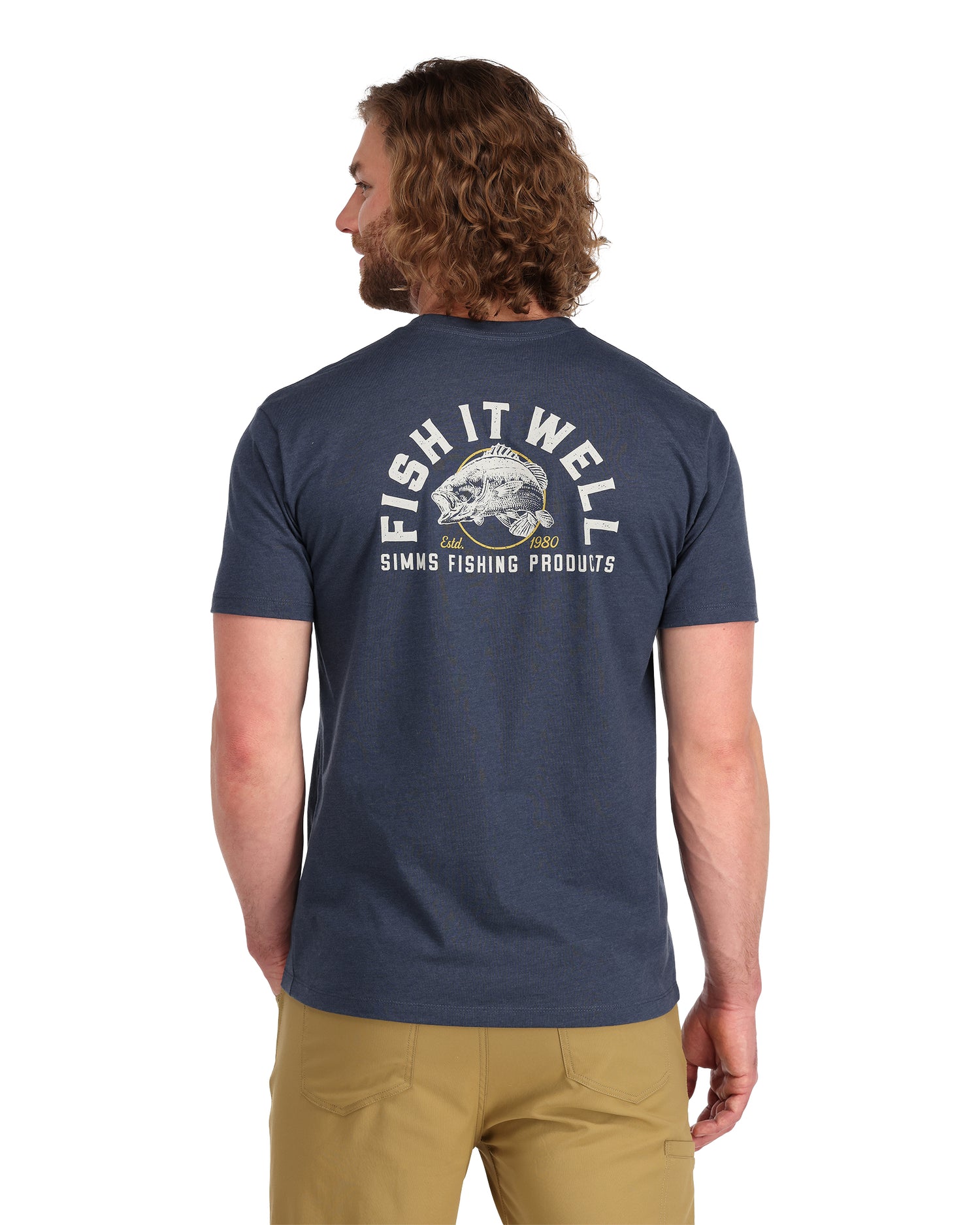 Model wearing Bass Tombstone T-Shirt -rollover